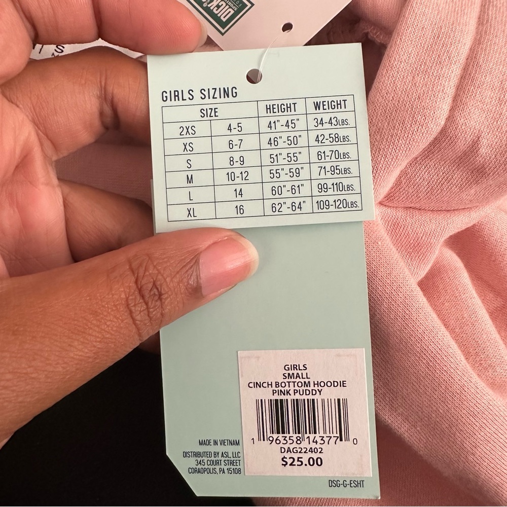 Dick’s Sporting Goods pink hoodie girls size small - Picture 5 of 6